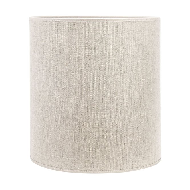 Lniany abażur cylindryczny beżowy PR Home